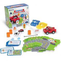 Learning Resources Robot Face Race, jeu de reconnaissance des couleurs à rythme rapide, pour 2 à 4 joueurs, jeu de société familial primé pour les enfants et les adolescents, 4 ans et