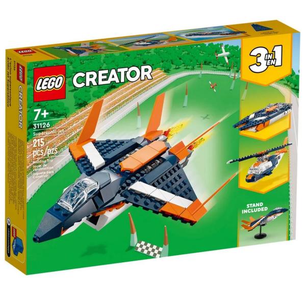 LEGO® Creator 3 en 1 31126: Avión supersónico - Lego-31126