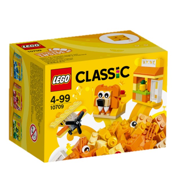 Lego 10709 : Classic : Boîte de construction orange - Lego-10709
