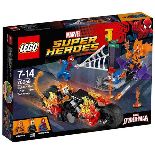 Lego 76058 Super Heroes : Spiderman : L'équipe de Ghost Rider - Lego-76058