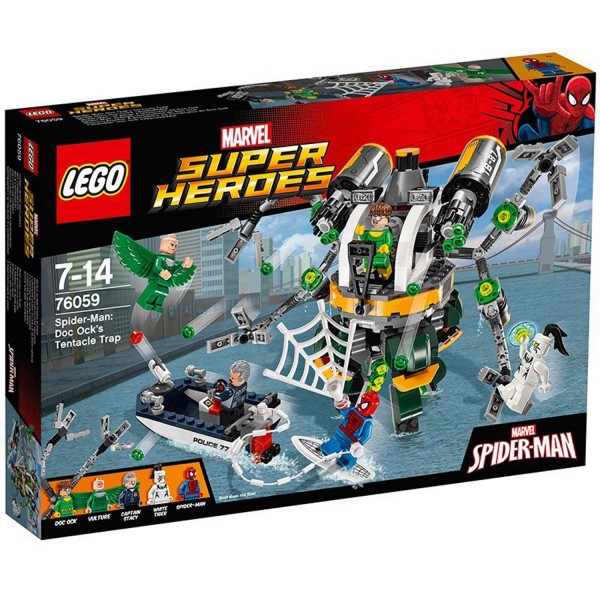 Lego 76059 Super Heroes : Spiderman : Le piège à tentacules de Doc Ock - Lego-76059