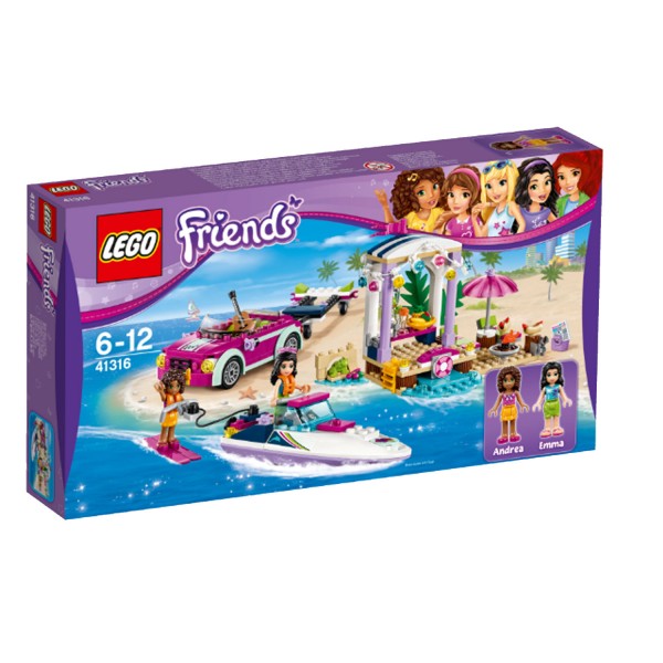 LEGO® 41316 Friends™ : Le transporteur de hors-bord d'Andréa - Lego-41316