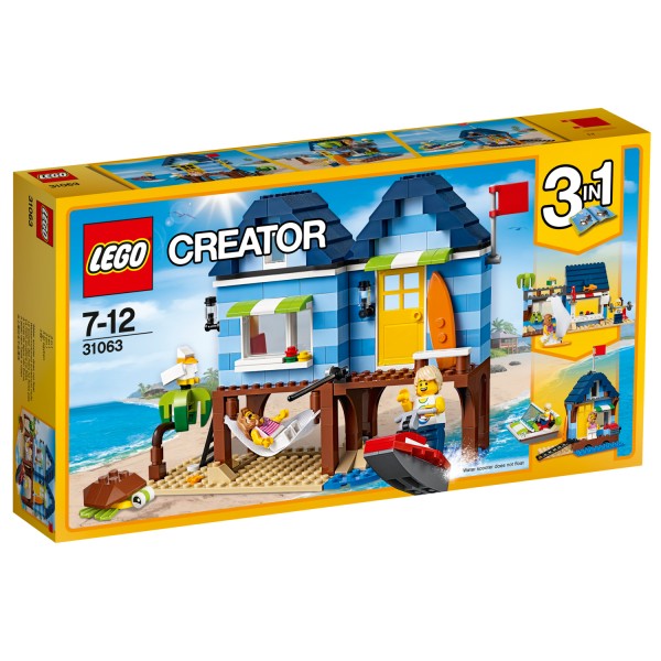 Lego 31063 Creator 3 en 1 : Les vacances à la plage - Lego-31063