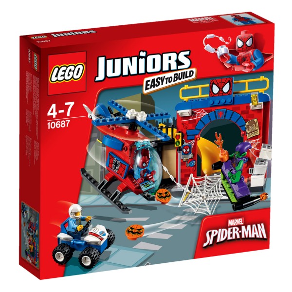 Lego 10687 Juniors : Super heroes : La cachette de Spiderman - Lego-10687