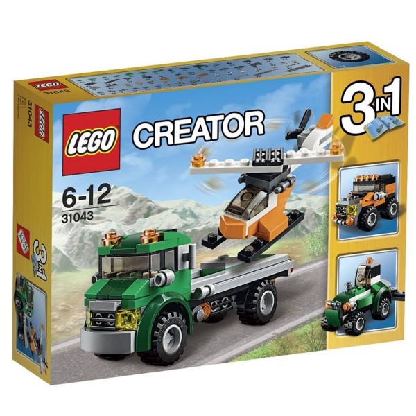 Lego 31043 Creator : Le transport de l'hélicoptère - Lego-31043