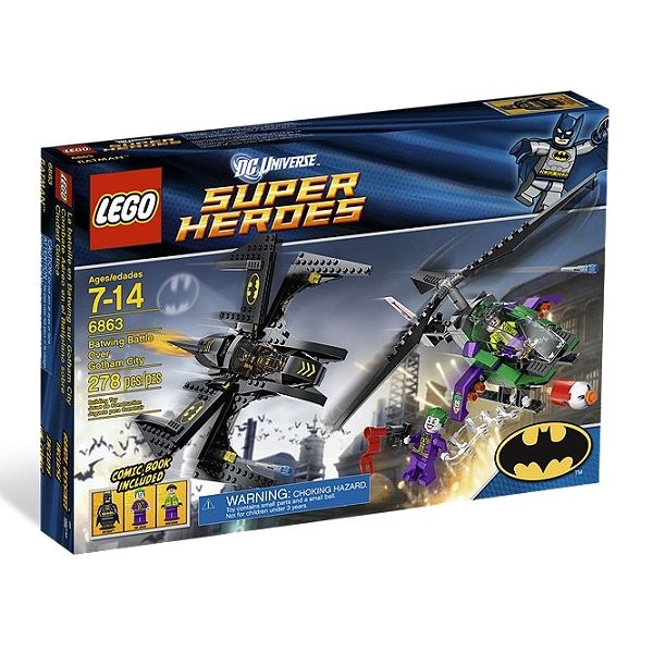 Lego 6863 Super Heroes : La Bataille en Batwing au-dessus de Gotham City - Lego-6863