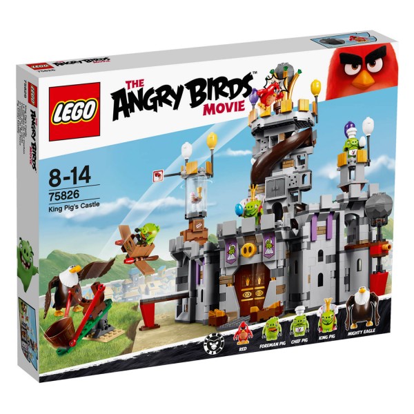 Lego 75826 Angry Birds : Le château du Roi Cochon - Lego-75826