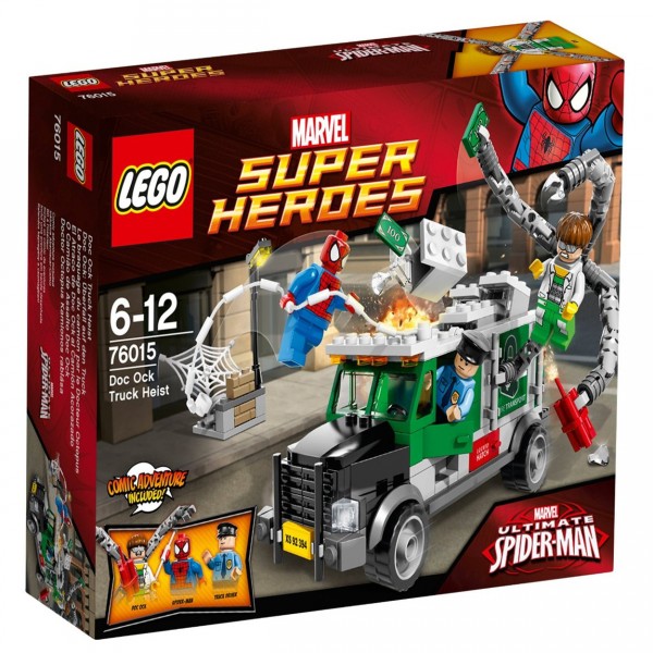 Lego 76015 Super Heroes : Spiderman : Le braquage du camion par le Docteur Octopus - Lego-76015