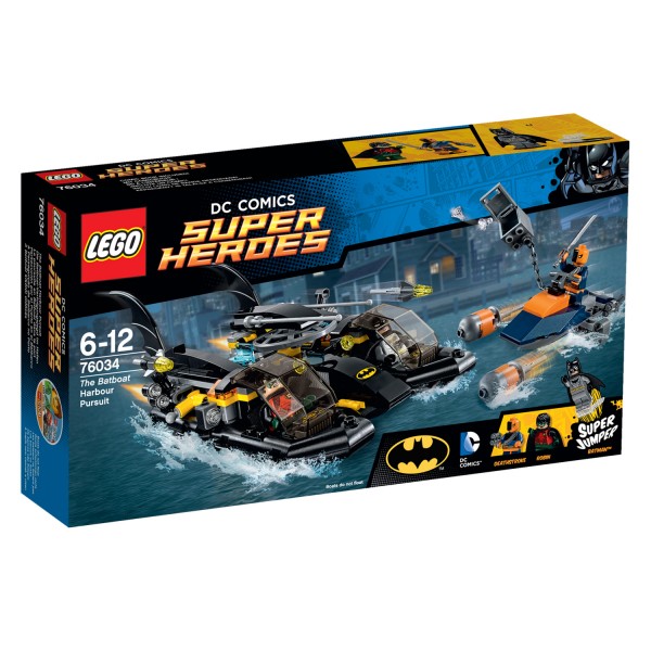 Lego 76034 Super Heroes : Batman : La poursuite en Batboat dans le port - Lego-76034