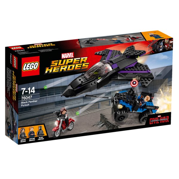Lego 76047 Super Heroes : Captain America Civil War : La poursuite de Black Panther - Lego-76047