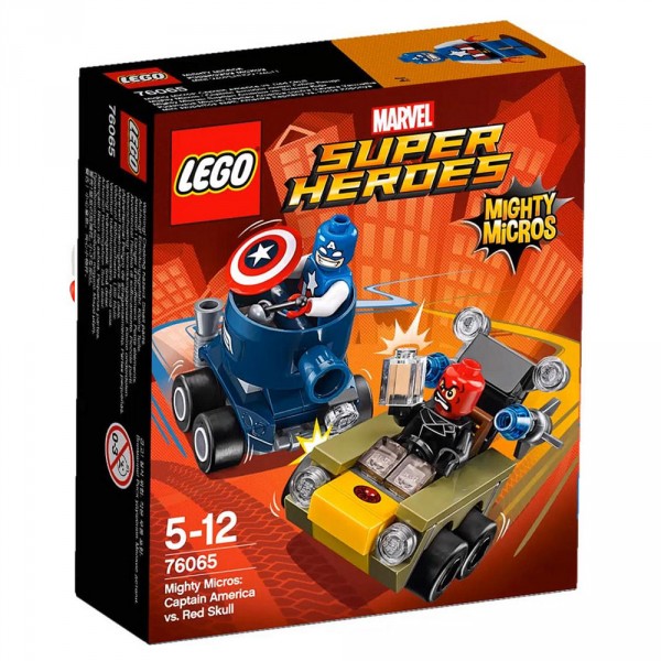 Lego 76065 Super Heroes : Mighty Micros : Captain America contre Crâne Rouge - Lego-76065