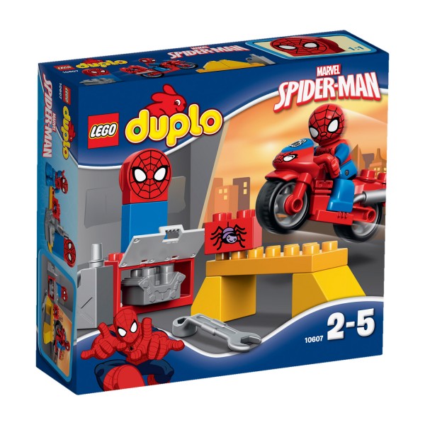 Lego Duplo Super Heroes 10607 : L'atelier de la moto-araignée de Spider-Man - Lego-10607