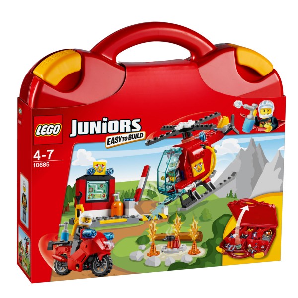 Lego Juniors 10685 : La valise Pompiers - Lego-10685