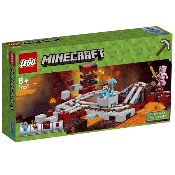 LEGO® 21130 Minecraft™ : Les rails du Nether - Lego-21130