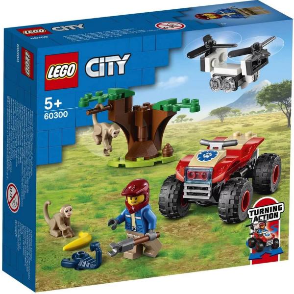 Lego City : Le quad de sauvetage des animaux sauvages - Lego-60300