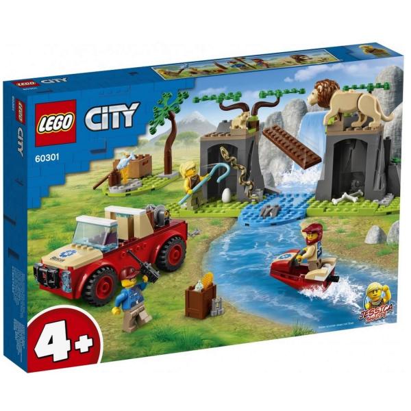 Lego City : Le tout-terrain de sauvetage des animaux sauvages - Lego-60301