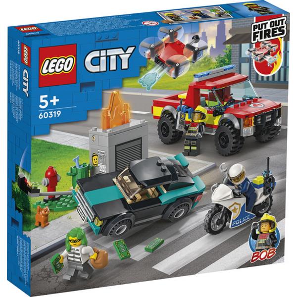 LEGO® City 60319 : Sauvetage des Pompiers et Police - Lego-60319