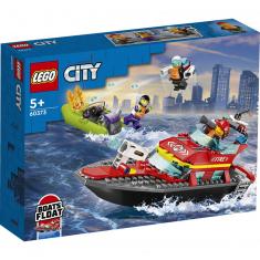 LEGO® City 60373 : Bateau de Sauvetage de Pompiers