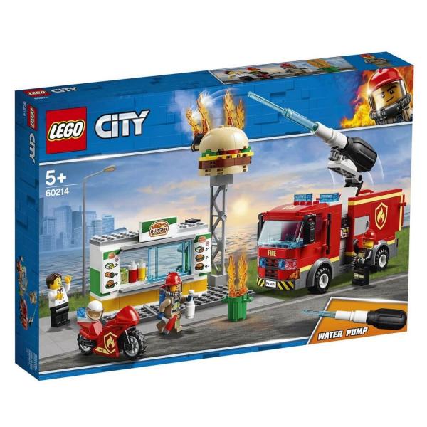 LEGO® 60214 City : L'intervention des pompiers au restaurant de hamburgers - Lego-60214