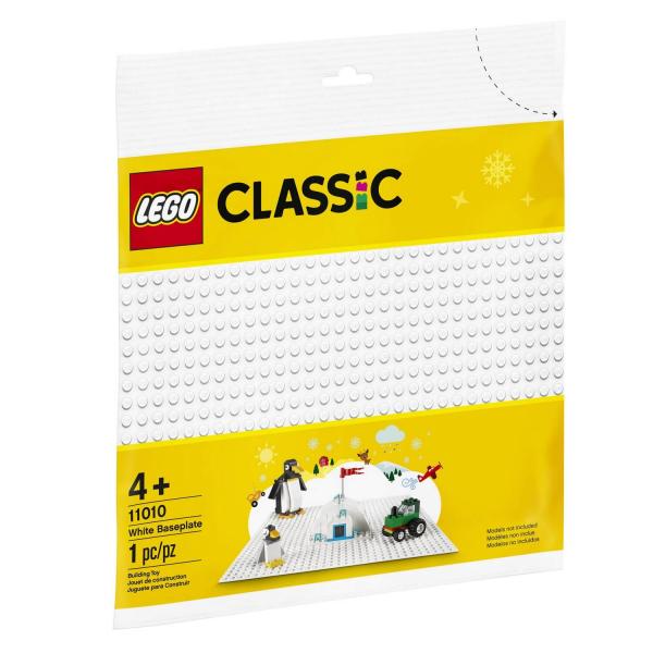 Lego Classic : La plaque de base blanche - Lego-11010