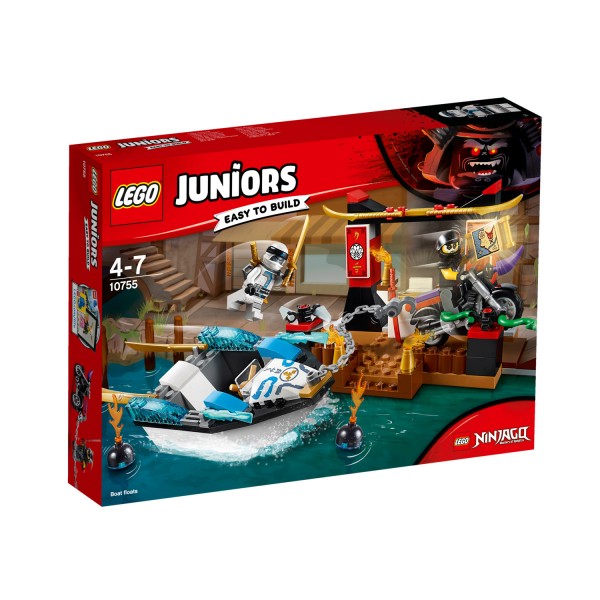LEGO® 1075 Juniors™ : Ninjago : La poursuite en bateau de Zane - Lego-10755