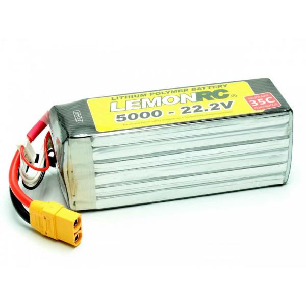 Accu LiPo LemonRC 5000 - 22,2v (35C) - C9487