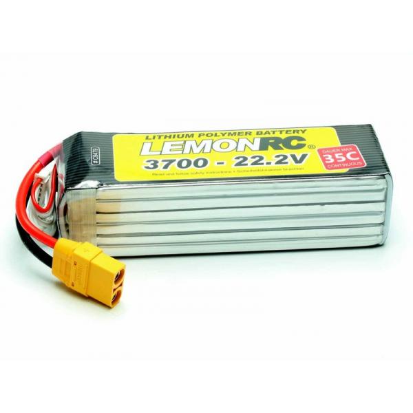 Accu LiPo LemonRC 3700 - 22,2v (35C) - C9479