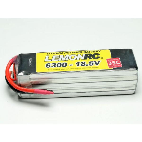 Accu LiPo LemonRC 6300 - 18,5v (35C) - C9490