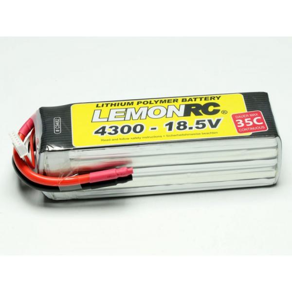 Accu LiPo LemonRC 4300 - 18,5v (35C) - C9482