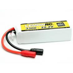 Accu Lipo LemonRC 6S 3300mAh 22.2V (60C) AS150