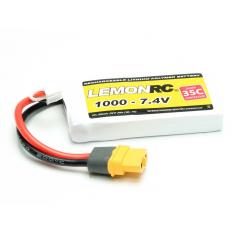 Accu Lipo LemonRC 2S 1000mAh 7.4V (35C) XT60