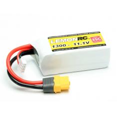 Accu Lipo LemonRC 3S 1300mAh 11.1V (35C) XT60