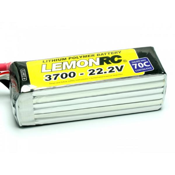 Accu LiPo LemonRC 70C 3700 - 22,2v - C8473