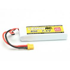 Accu Lipo LemonRC 2S 850mAh 7.4V (35C) XT30