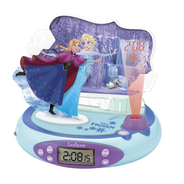 Radio réveil projecteur : La Reine des Neiges (Frozen) - Lexibook-RP500FZ