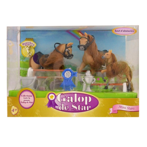 Figurine cheval Galop de Star : Mini Stars : Saut d'obstacles - LGRI-LA85023-1