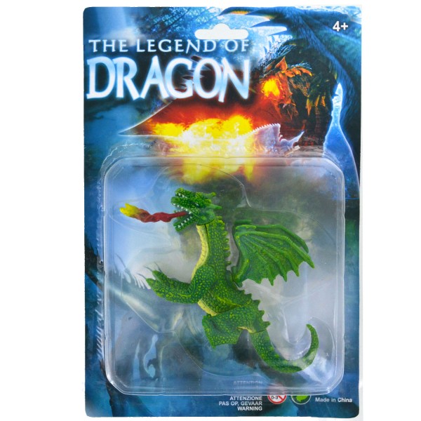 Figurine Dragon : vert à deux têtes - LGRI-GT93997-7