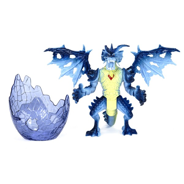 Figurine Dragon avec Oeuf : Jaune et bleu au coeur rouge - LGRI-GT93986-6