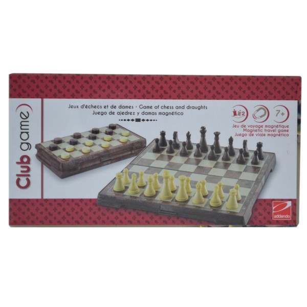 Jeu de voyage magnétique : Jeux d'échecs et de dames - LGRI-CGA400-CGA450