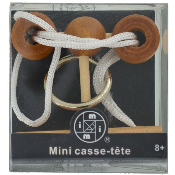 Mini Casse-Tête bois, métal et corde n°3 - LGRI-MIT6703-3