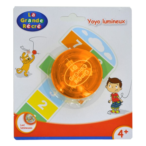 Yoyo lumineux orange - LGRI-LGR6226N-Orange