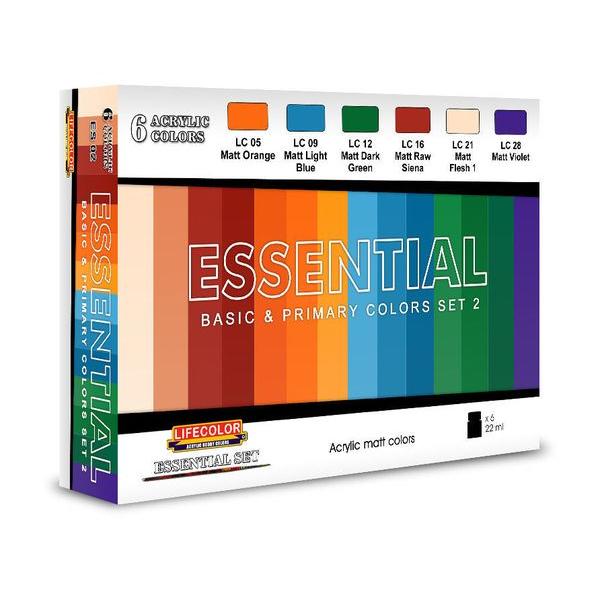 Essential Basic & Primary Colors Set 2 - Lifecolor - ES02