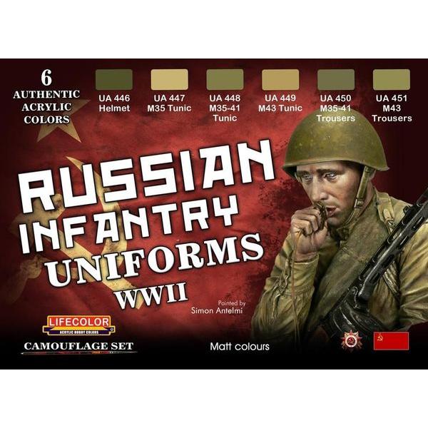 Russian Infantry Uniforms, WWII - Lifecolor - CS42