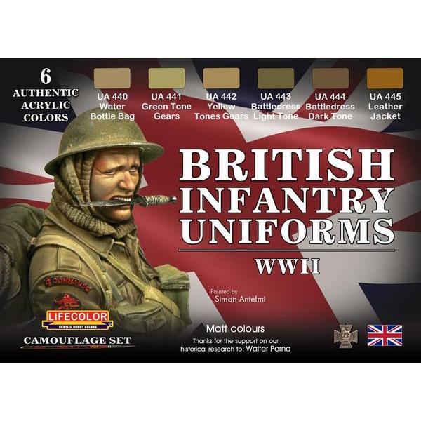British Infantry Uniforms,WWII - Lifecolor - CS41