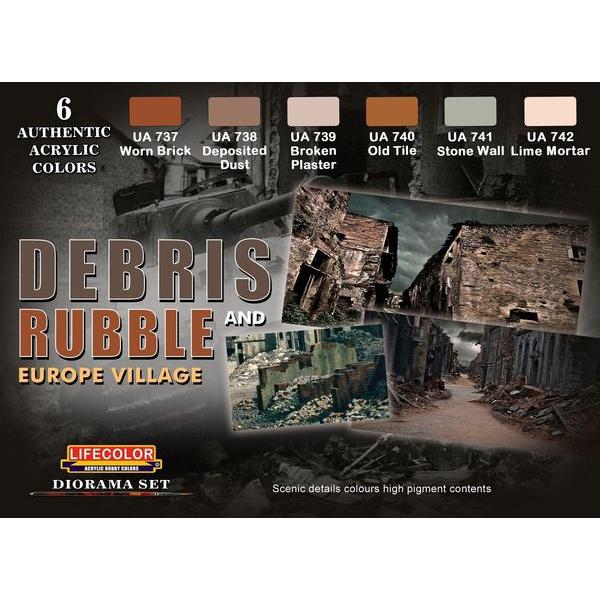 Debris and Rubble Europe Village - Lifecolor - CS31