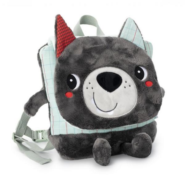 Soft backpack: Louis the Wolf - Lilliputiens-84483