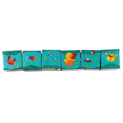 Cubes Puzzles Nicky le canard : Cub'Uzzle - Lilliputiens-86411