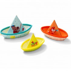 Jouet pour le bain : 3 petits bateaux