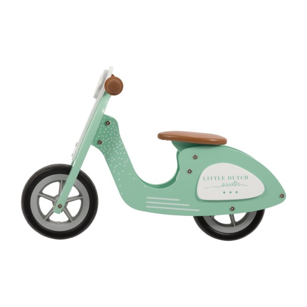 Scooter en bois vert menthe - LittleDutch-4368