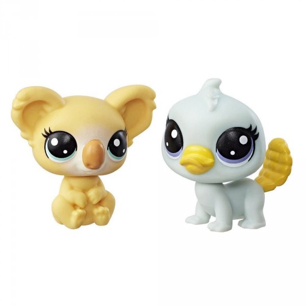 Figurine Petshop : Duo mini figurines Série 1: Kami Koalapuff et Pammy Playfoot - Hasbro-B9389-C3010